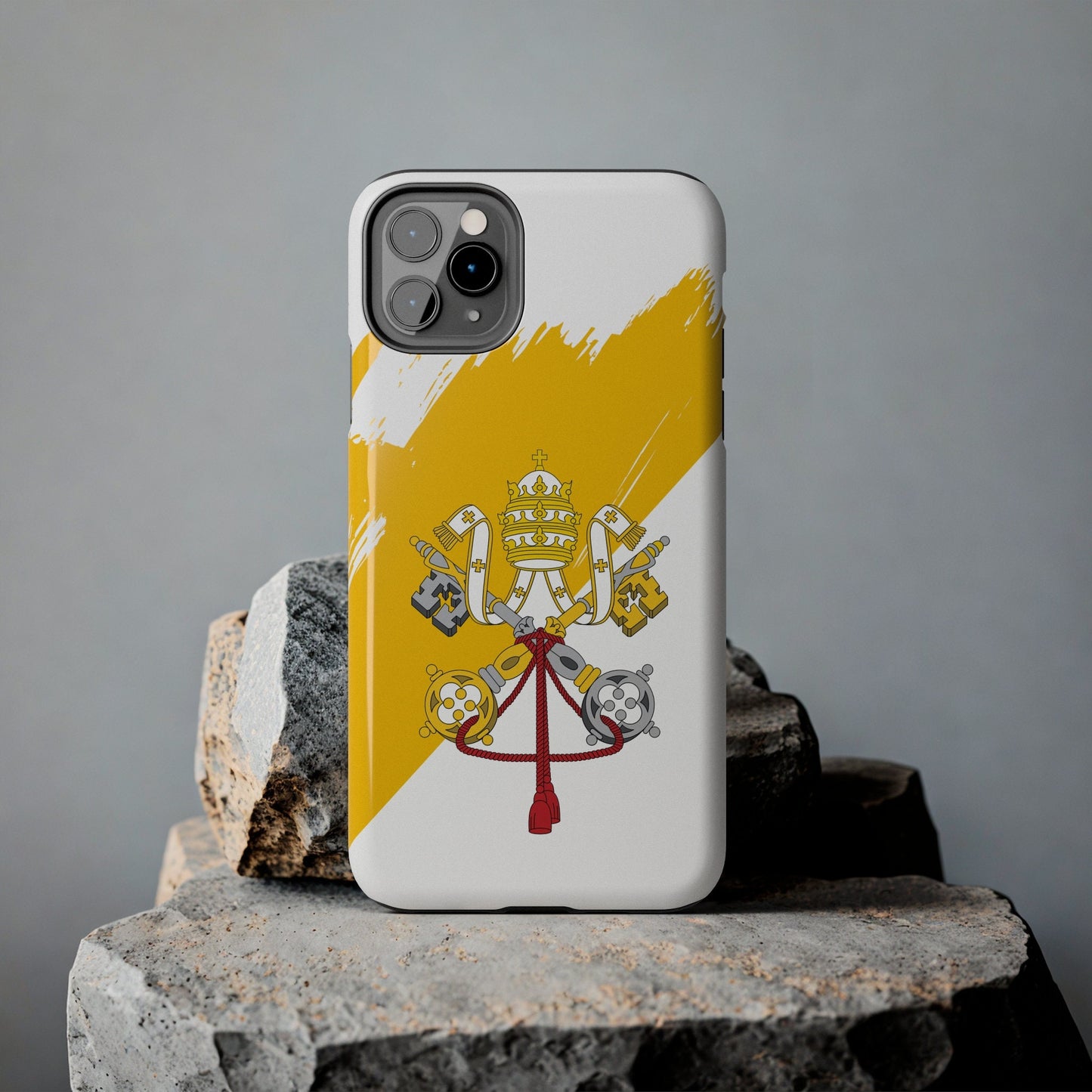 Vatican  Flag iPhone Case iPhone 15 14 13 12 Mini 11 XR Xs X 8 7 SE iPhone Pro Max , Iphone cover, Iphone Tough Case