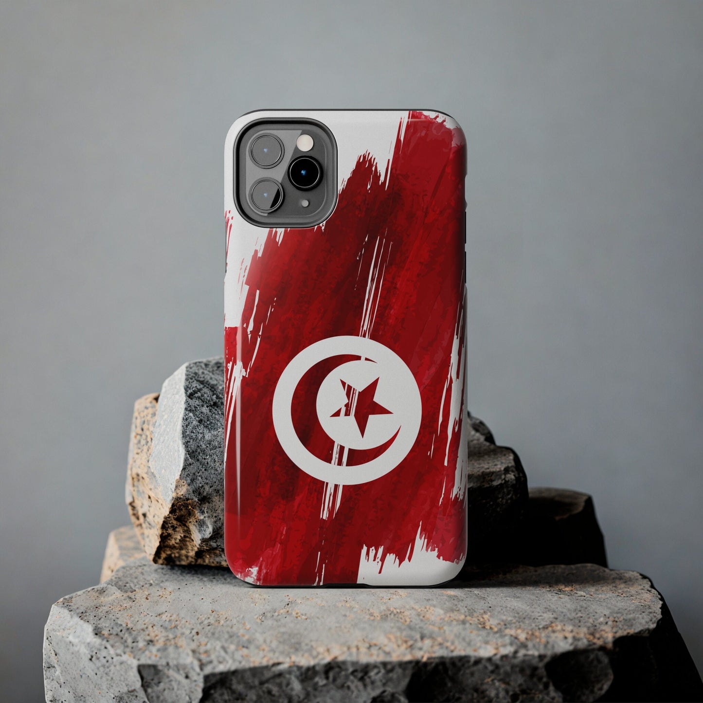 Tunisia Flag iPhone Case iPhone 15 14 13 12 Mini 11 XR Xs X 8 7 SE iPhone Pro Max , Iphone cover, Iphone Tough Case