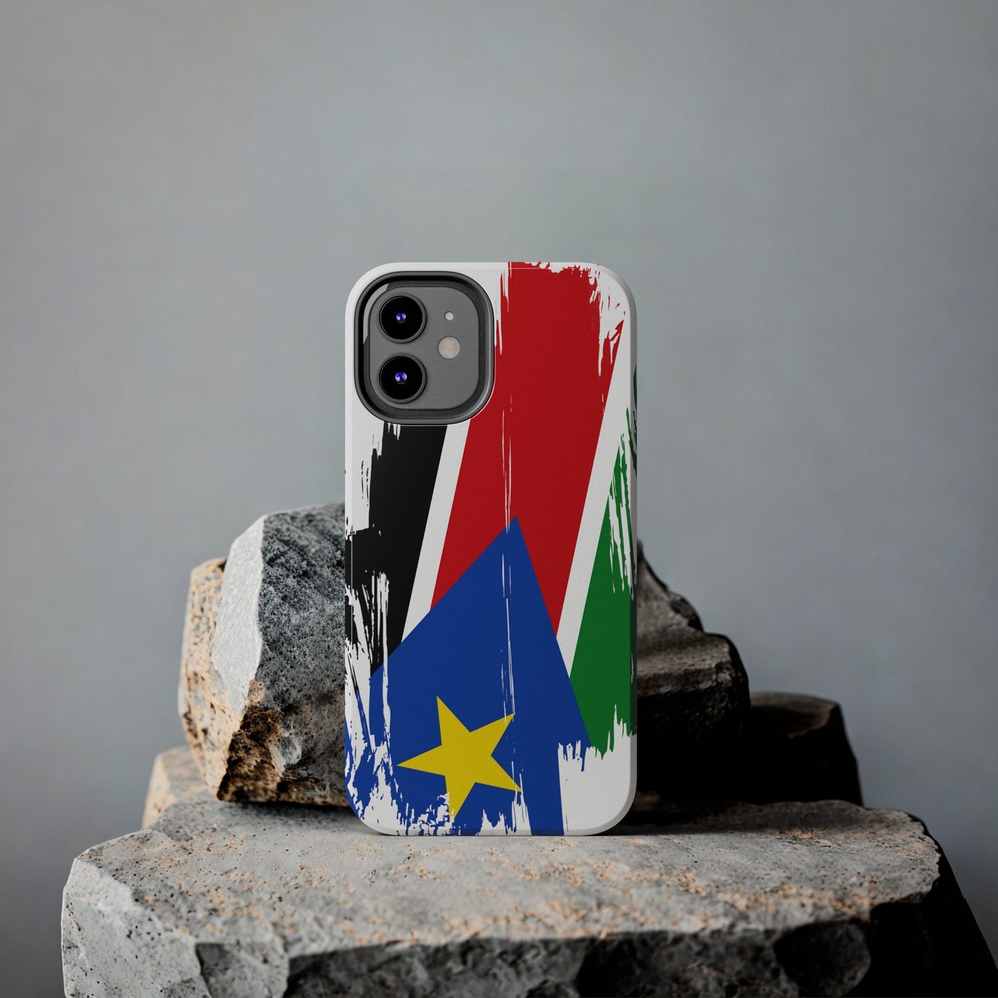 South Sudan Flag iPhone Case iPhone 15 14 13 12 Mini 11 XR Xs X 8 7 SE iPhone Pro Max , Iphone cover, Iphone Tough Case