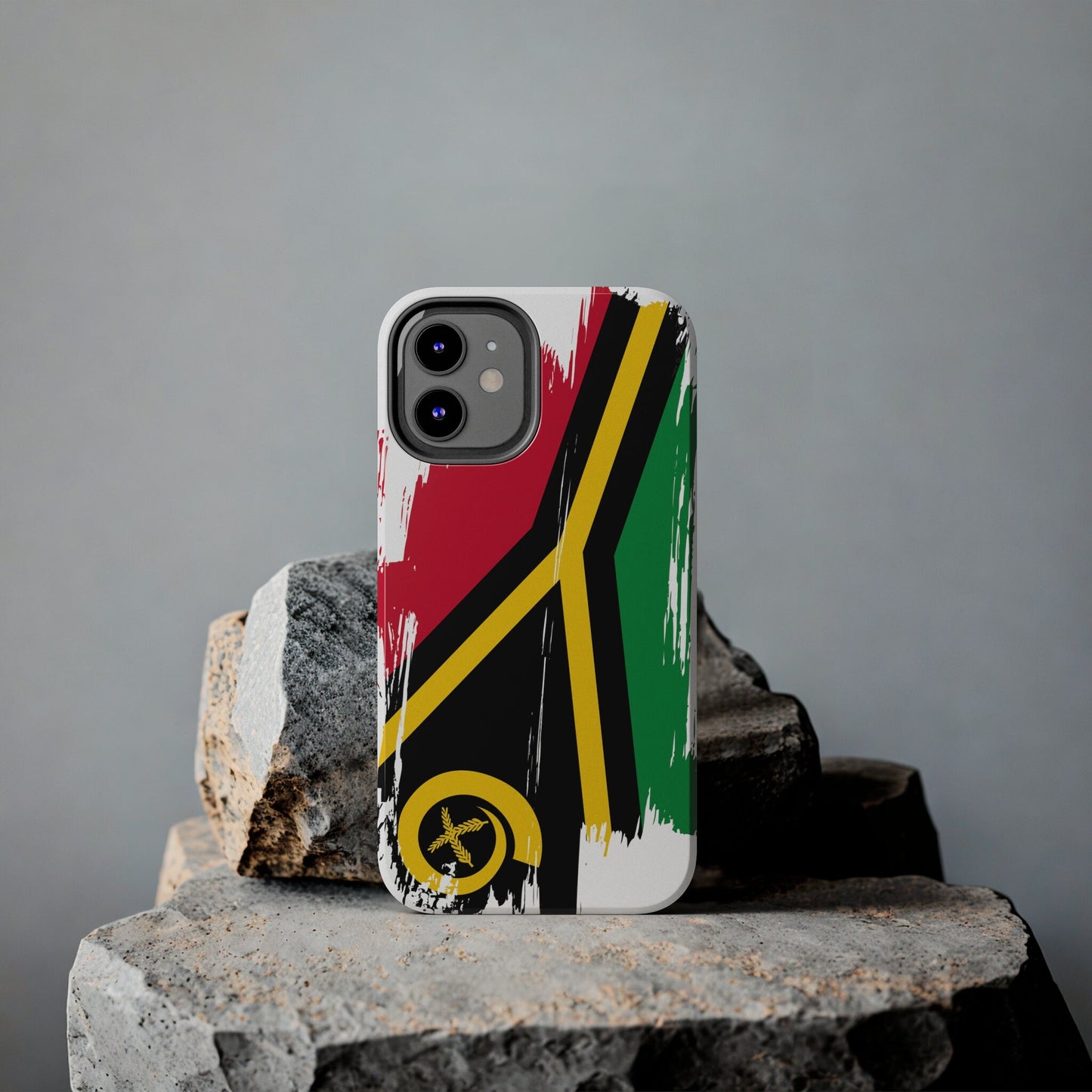 Vanuatu Flag iPhone Case iPhone 15 14 13 12 Mini 11 XR Xs X 8 7 SE iPhone Pro Max , Iphone cover, Iphone Tough Case