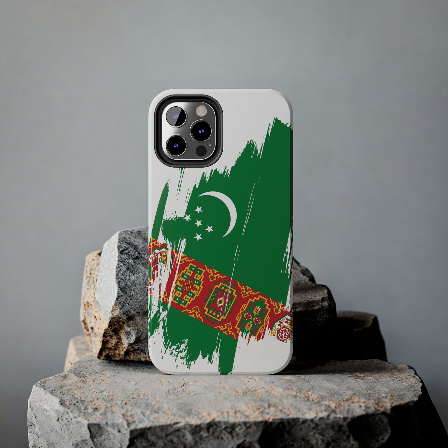 Turkmenistan Flag iPhone Case iPhone 15 14 13 12 Mini 11 XR Xs X 8 7 SE iPhone Pro Max , Iphone cover, Iphone Tough Case