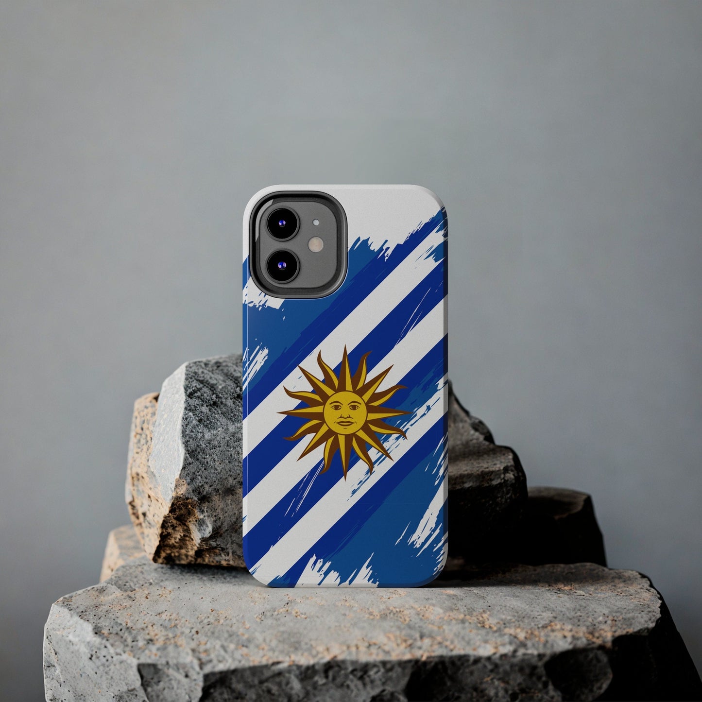 Uruguay Flag iPhone Case iPhone 15 14 13 12 Mini 11 XR Xs X 8 7 SE iPhone Pro Max , Iphone cover, Iphone Tough Case