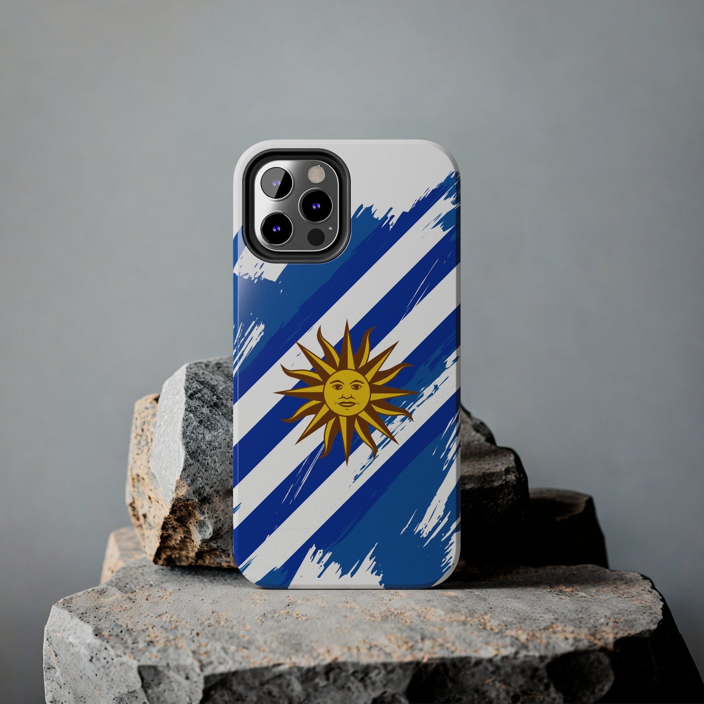 Uruguay Flag iPhone Case iPhone 15 14 13 12 Mini 11 XR Xs X 8 7 SE iPhone Pro Max , Iphone cover, Iphone Tough Case