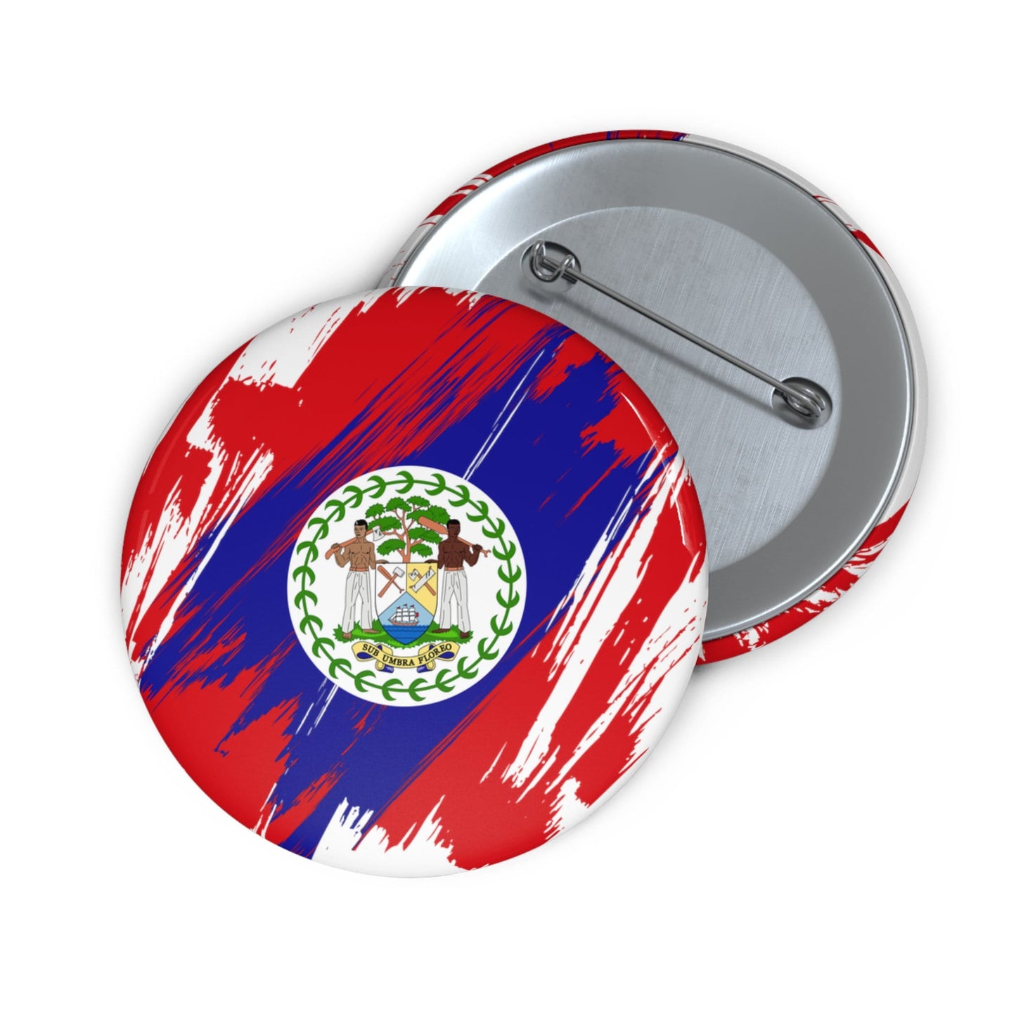 Belize Flag Pin Button - Custom Pinback, Patriotic Campaign Buttons, Personalized Birthday Pins, Collectible Badge, Metal Pin