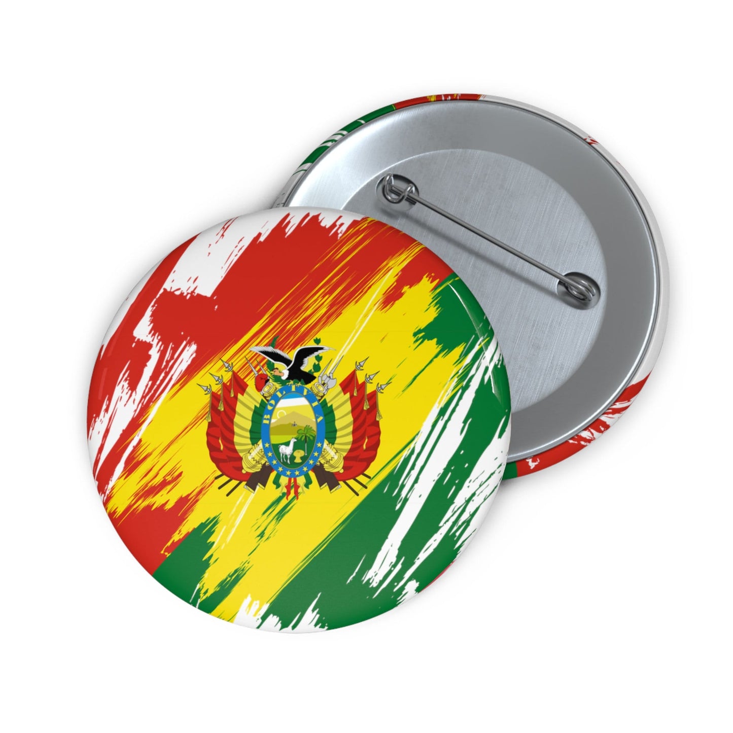 Bolivia Flag Pin Button - Custom Pinback, Patriotic Campaign Buttons, Personalized Birthday Pins, Collectible Badge, Metal Pin