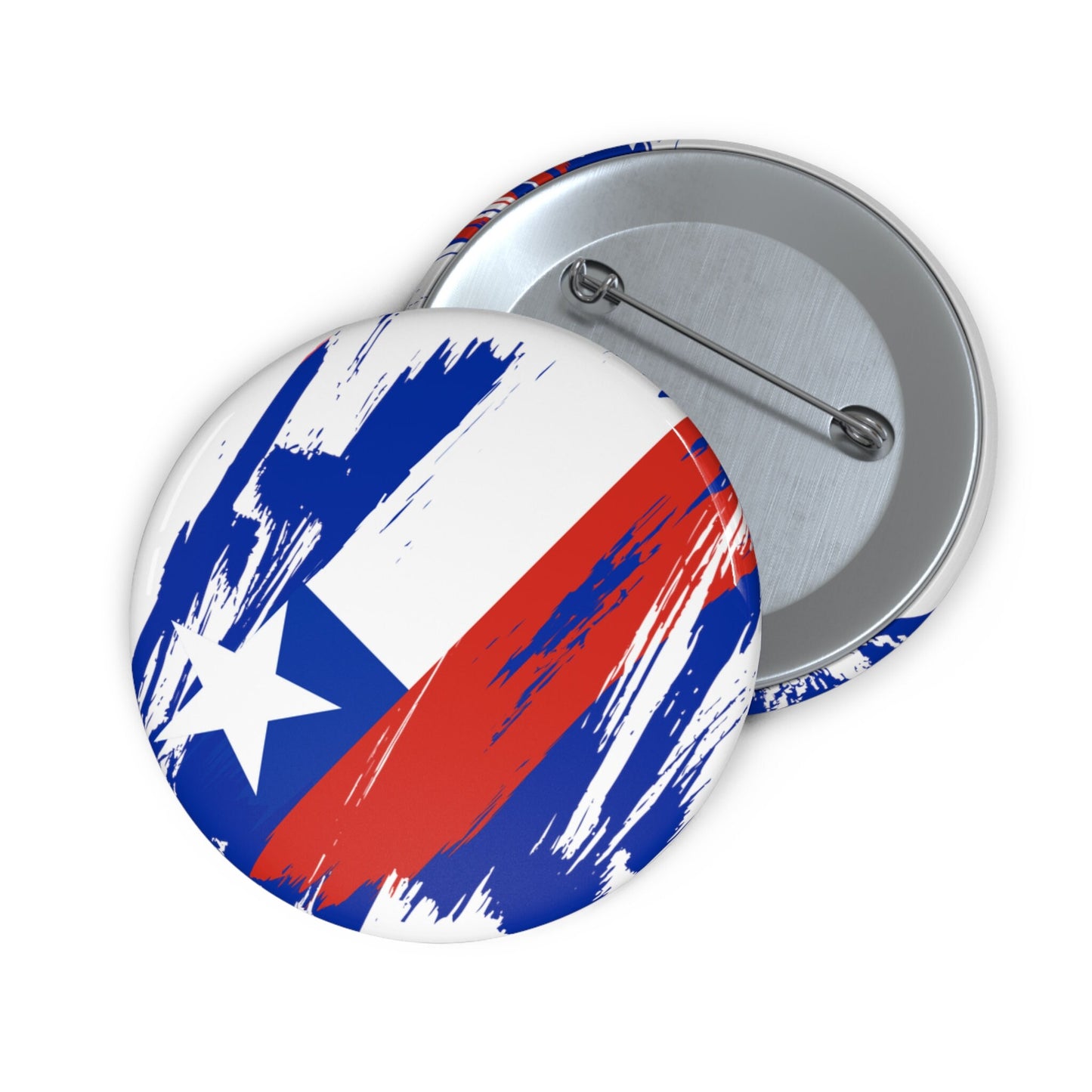 Chile Flag Pin Button - Custom Pinback, Patriotic Campaign Buttons, Personalized Birthday Pins, Collectible Badge, Metal Pin