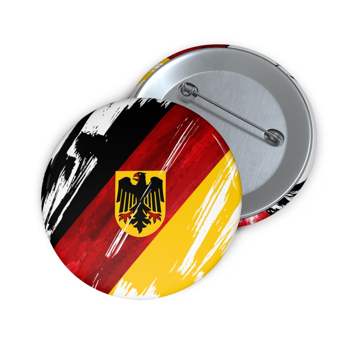 Germany Flag Pin Button - Custom Pinback, Patriotic Campaign Buttons, Personalized Birthday Pins, Collectible Badge, Metal Pin