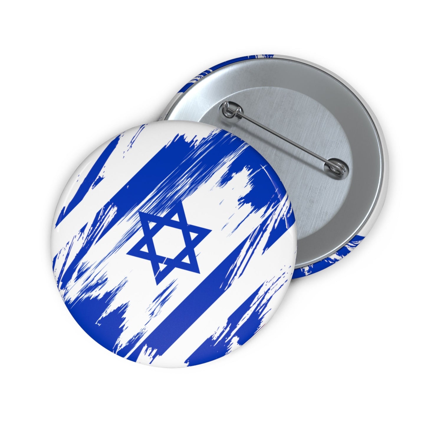 Israel Flag Pin Button - Custom Pinback, Patriotic Campaign Buttons, Personalized Birthday Pins, Collectible Badge, Metal Pin