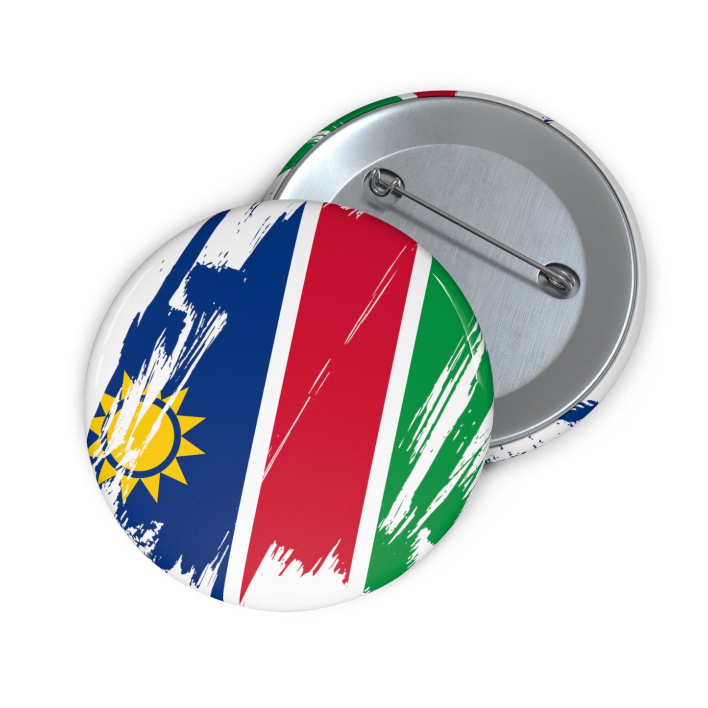 Namibia Flag Pin Button - Custom Pinback, Patriotic Campaign Buttons, Personalized Birthday Pins, Collectible Badge, Metal Pin
