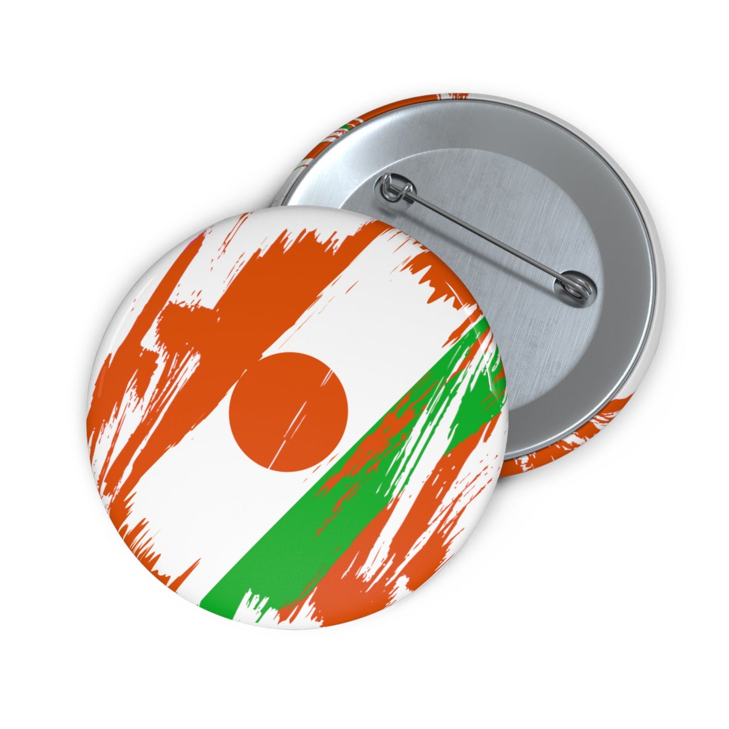 Niger Flag Pin Button - Custom Pinback, Patriotic Campaign Buttons, Personalized Birthday Pins, Collectible Badge, Metal Pin