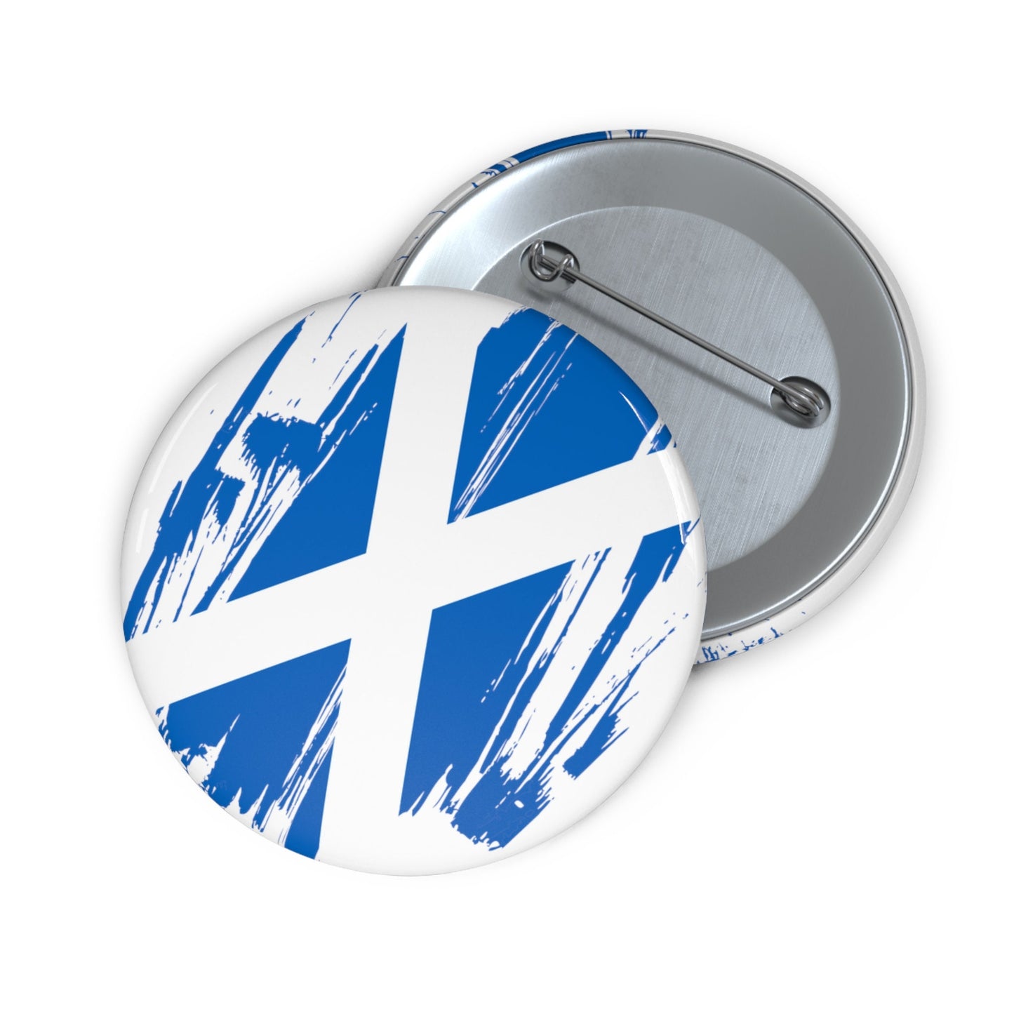 Scotland Flag Pin Button - Custom Pinback, Patriotic Campaign Buttons, Personalized Birthday Pins, Collectible Badge, Metal Pin