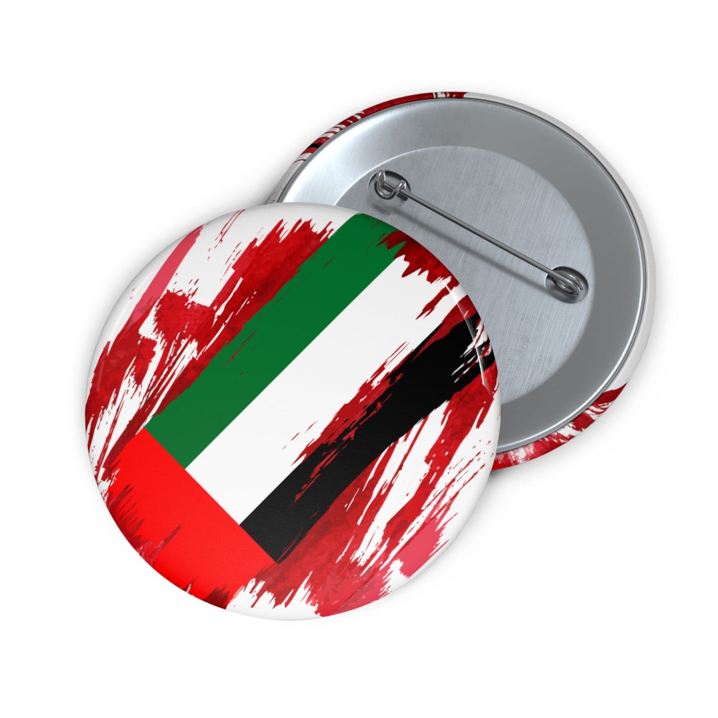 United Arab Emirates Flag Pin Button - Custom Pinback, Patriotic Campaign Buttons, Personalized Birthday Pins, Collectible Badge, Metal Pin