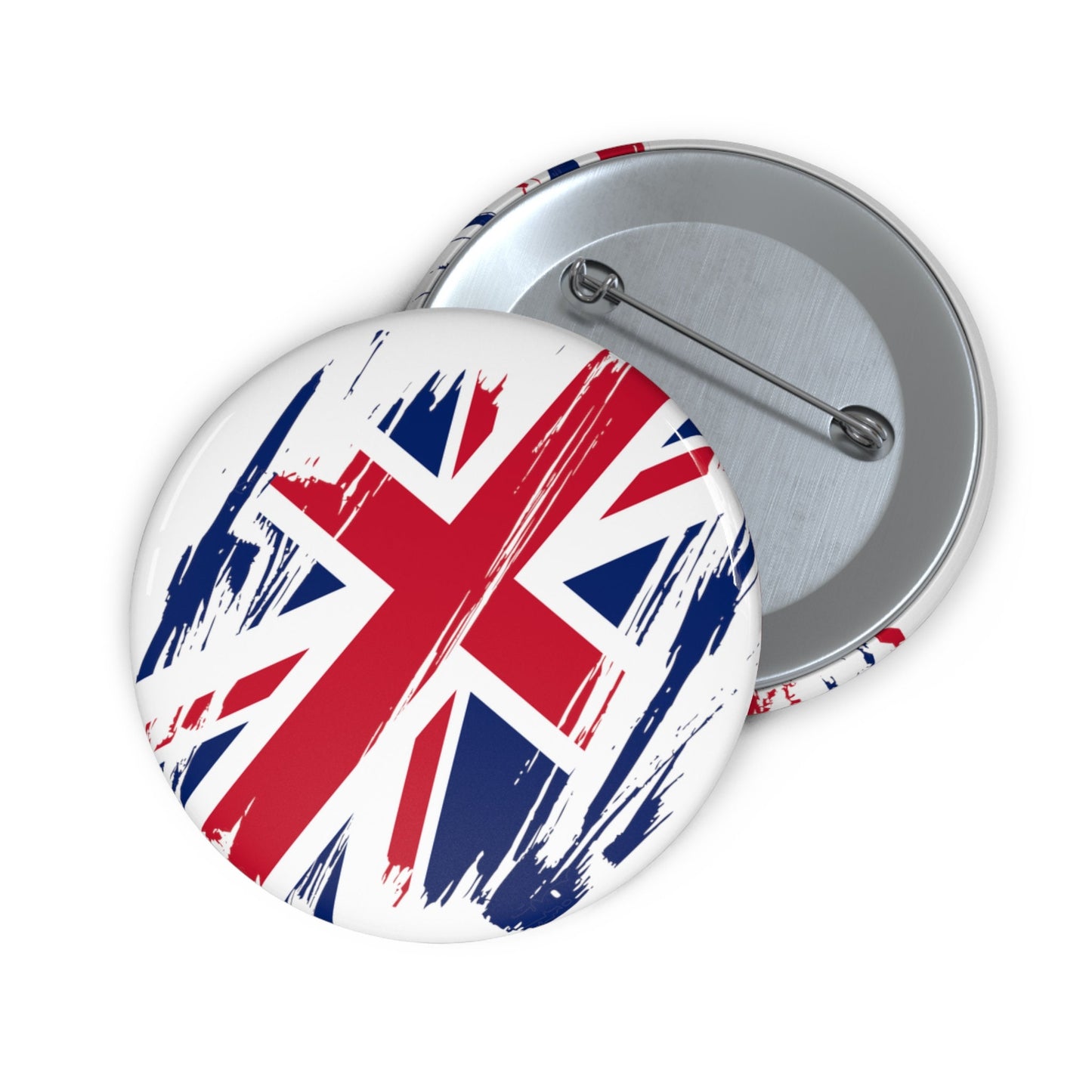 United Kingdom Flag Pin Button - Custom Pinback, Patriotic Campaign Buttons, Personalized Birthday Pins, Collectible Badge, Metal Pin