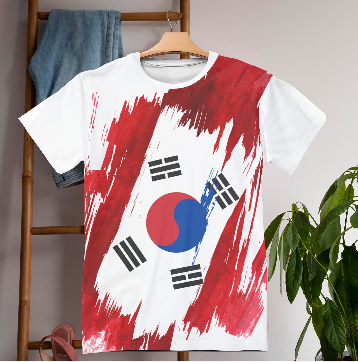 South Korea Flag T-shirt | South Korea T-shirt | All over print Unisex T-shirt with South Korea Flag