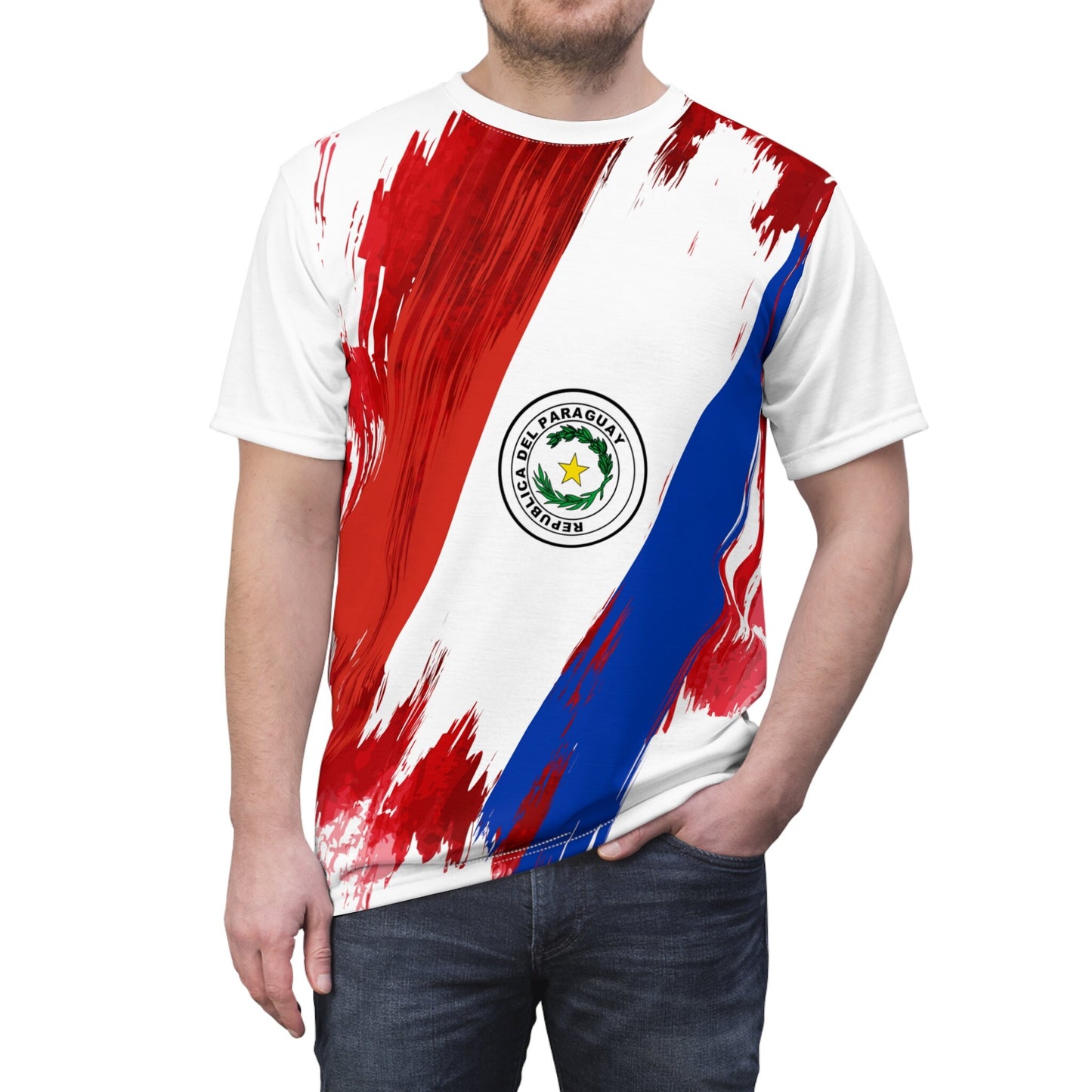 Paraguay Flag T-shirt | Paraguay T-shirt | All over print Unisex T-shirt with Paraguay Flag