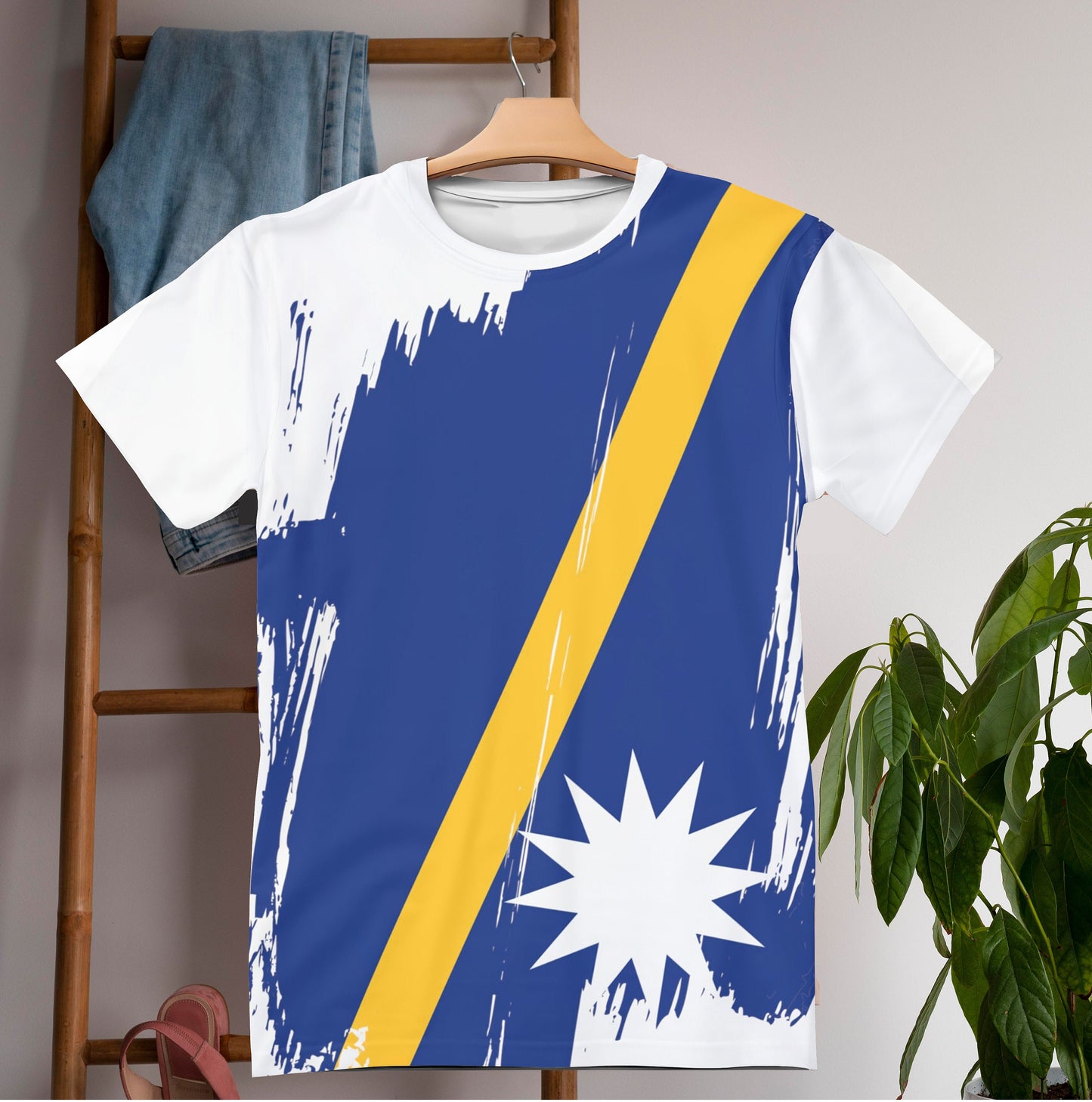 Nauru Flag T-shirt | Nauru T-shirt | All over print Unisex T-shirt with Nauru Flag