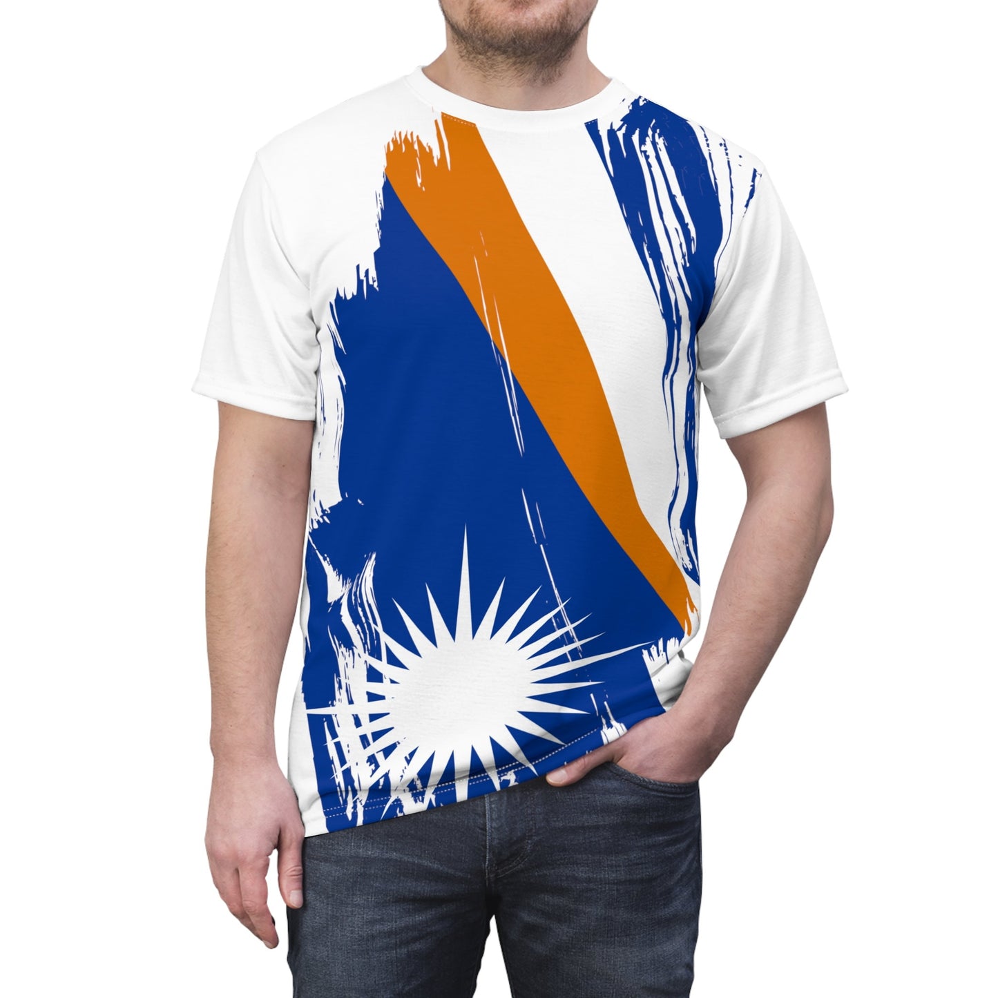 Marshall Islands Flag T-shirt | Marshall Islands T-shirt | All over print Unisex T-shirt with Marshall Islands Flag