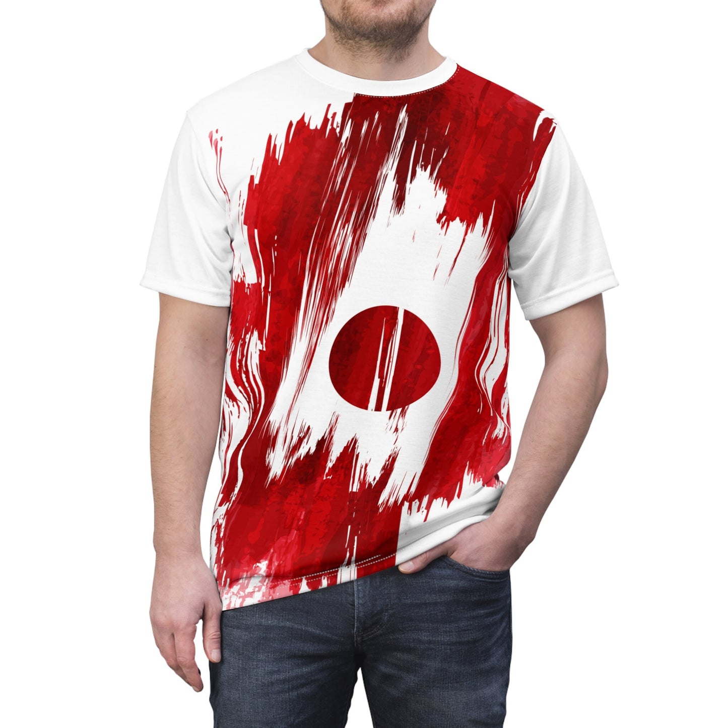 Japan Flag T-shirt | Japan T-shirt | All over print Unisex T-shirt with Japan Flag