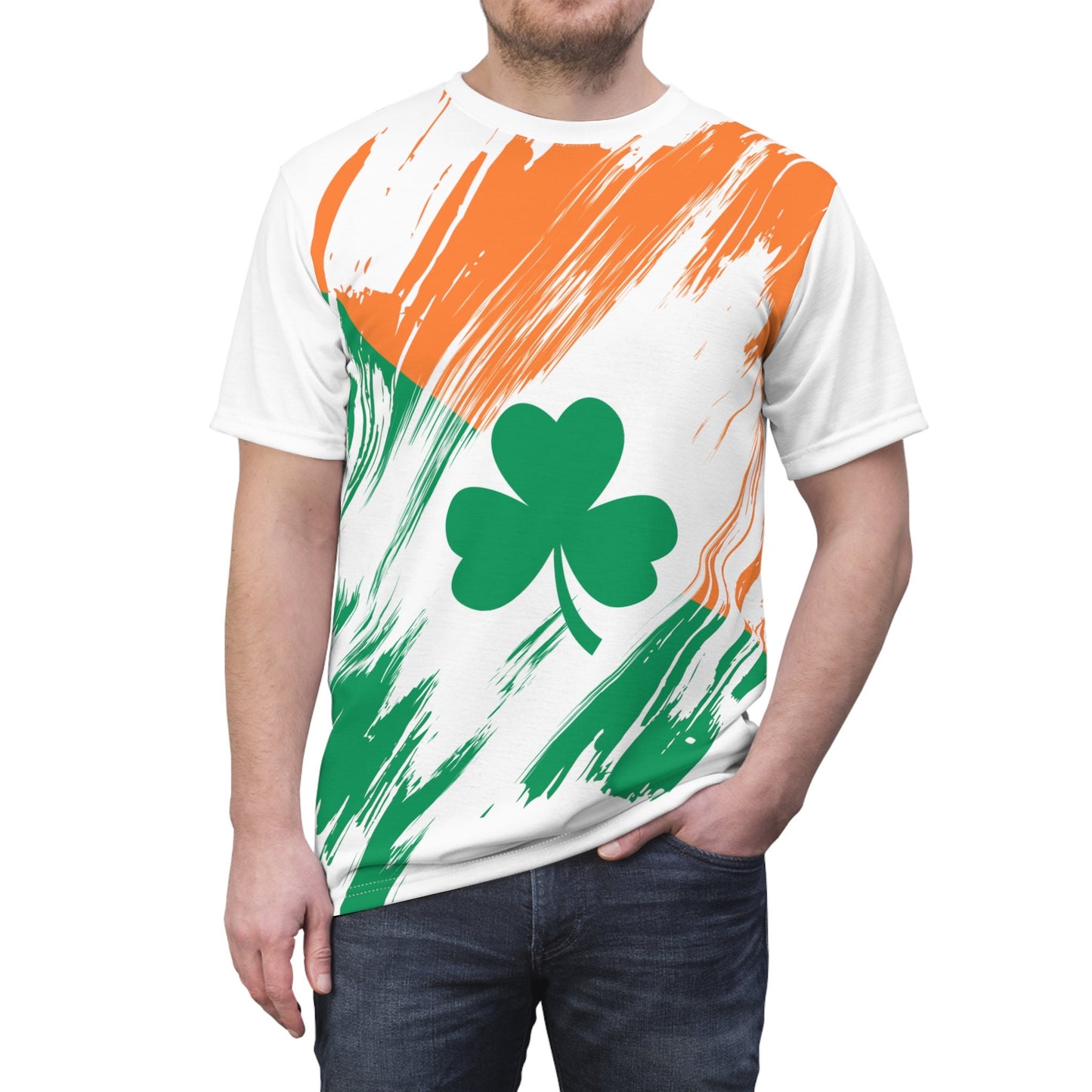 Ireland Flag T-shirt | Ireland T-shirt | All over print Unisex T-shirt with Ireland Flag