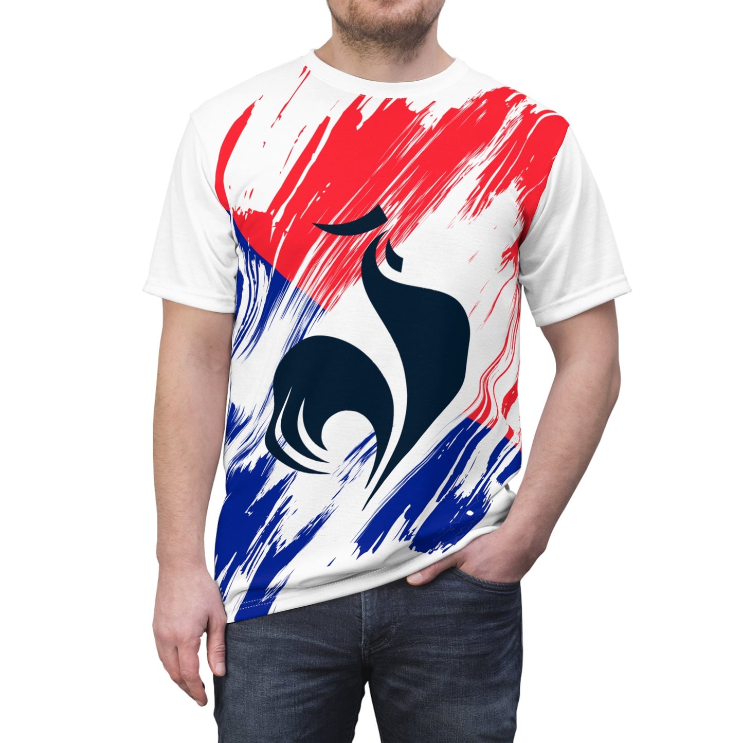 France Flag T-shirt | France T-shirt | All over print Unisex T-shirt with France Flag