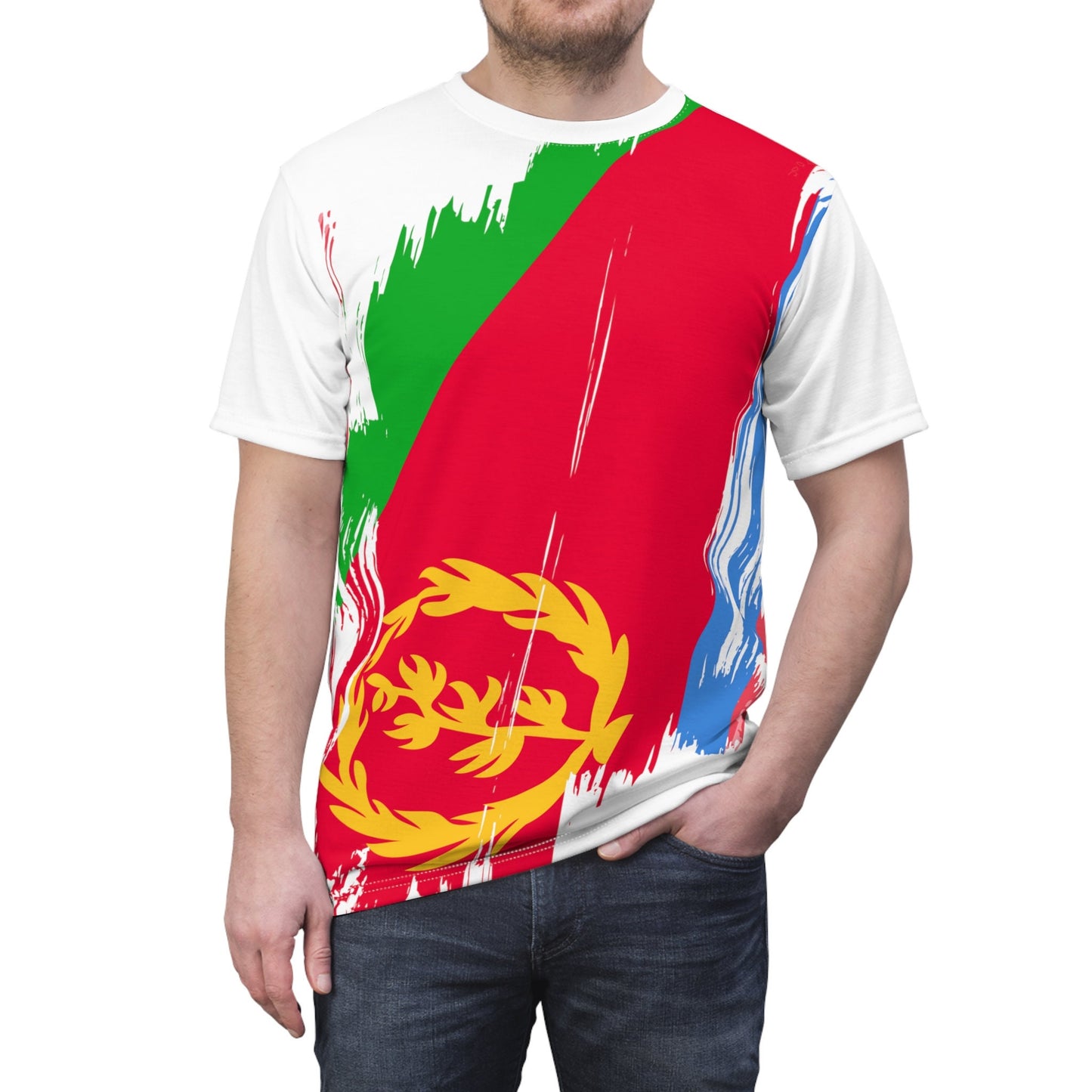 Eritrea Flag T-shirt | Eritrea T-shirt | All over print Unisex T-shirt with Eritrea Flag