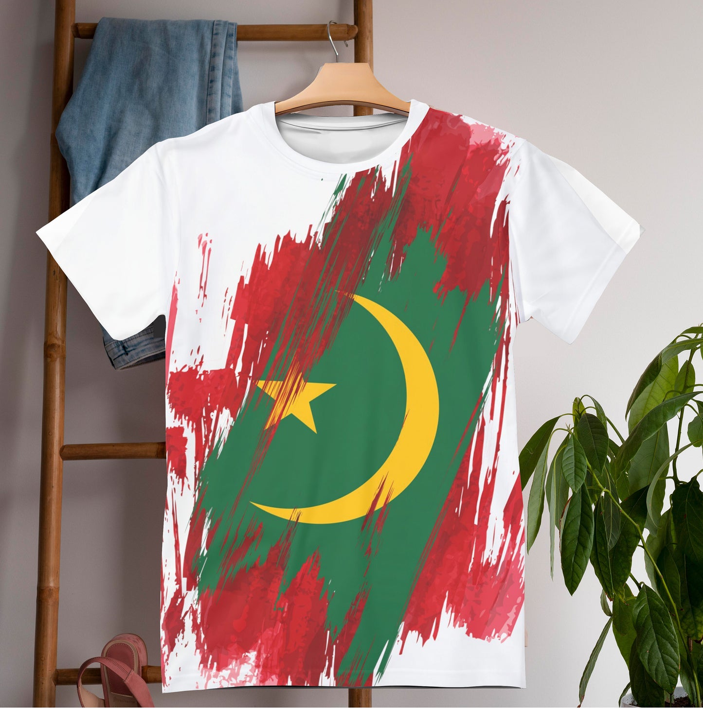 Mauritania Flag T-shirt | Mauritania T-shirt | All over print Unisex T-shirt with Mauritania Flag