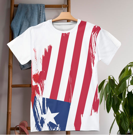 Liberia Flag T-shirt | Liberia T-shirt | All over print Unisex T-shirt with Liberia Flag