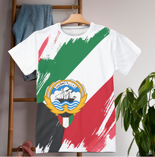 Kuwait Flag T-shirt | Kuwait T-shirt | All over print Unisex T-shirt with Kuwait Flag