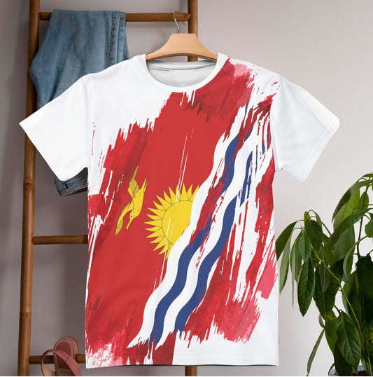 Kiribati Flag T-shirt | Kiribati T-shirt | All over print Unisex T-shirt with Kiribati Flag