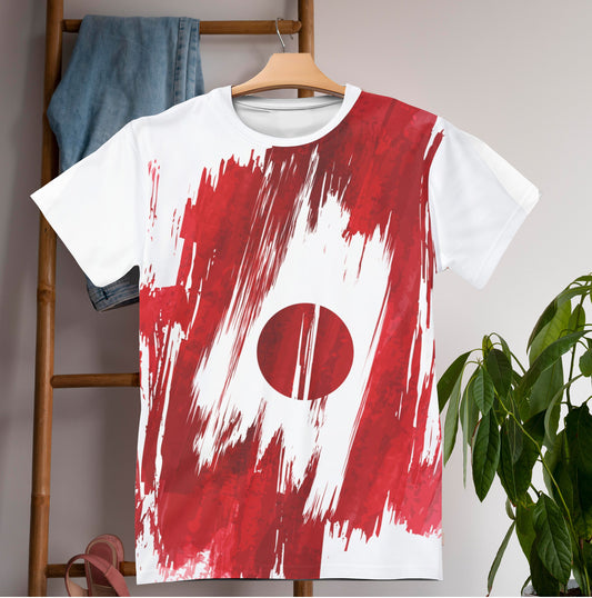 Japan Flag T-shirt | Japan T-shirt | All over print Unisex T-shirt with Japan Flag
