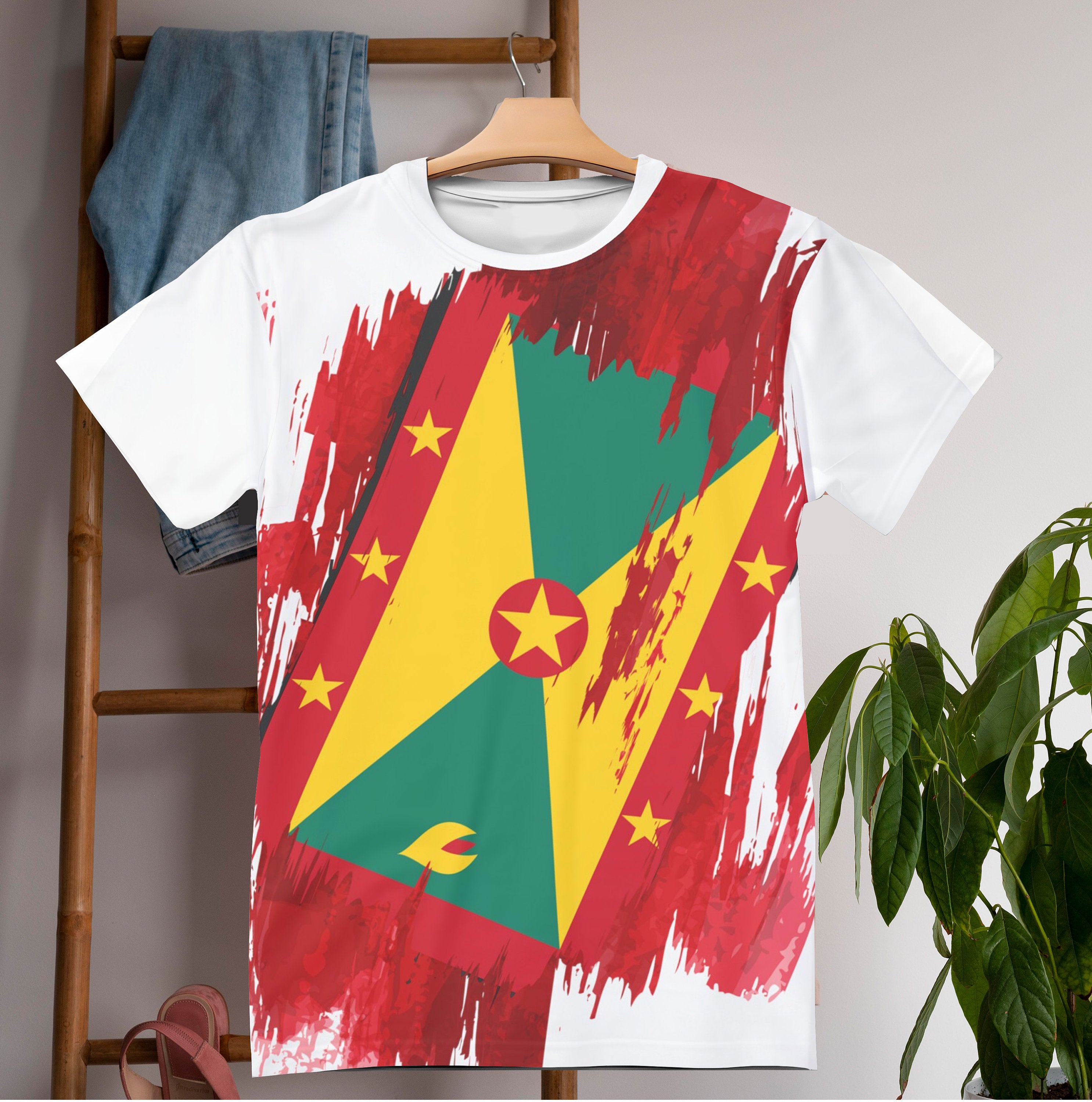 Grenada Flag T shirt Grenada T shirt All over print Unisex T shirt 200flags