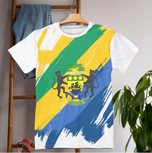 Gabon Flag T-shirt | Gabon T-shirt | All over print Unisex T-shirt with Gabon Flag