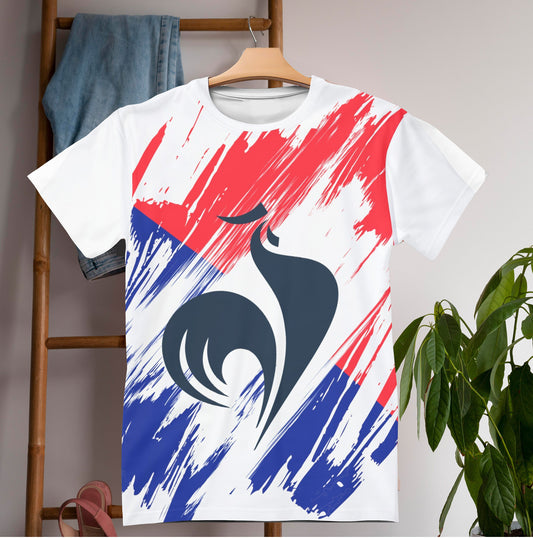 France Flag T-shirt | France T-shirt | All over print Unisex T-shirt with France Flag
