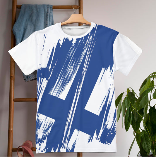 Finland Flag T-shirt | Finland T-shirt | All over print Unisex T-shirt with Finland Flag