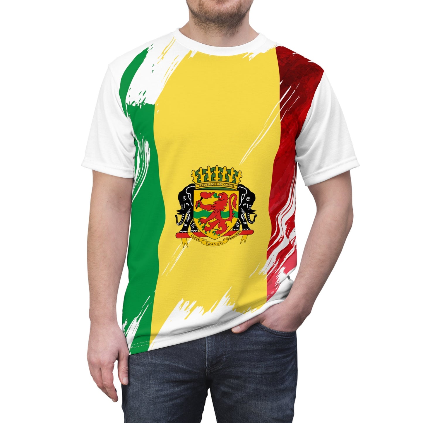 Congo Flag T-shirt | Congo T-shirt | All over print Unisex T-shirt with Congo Flag