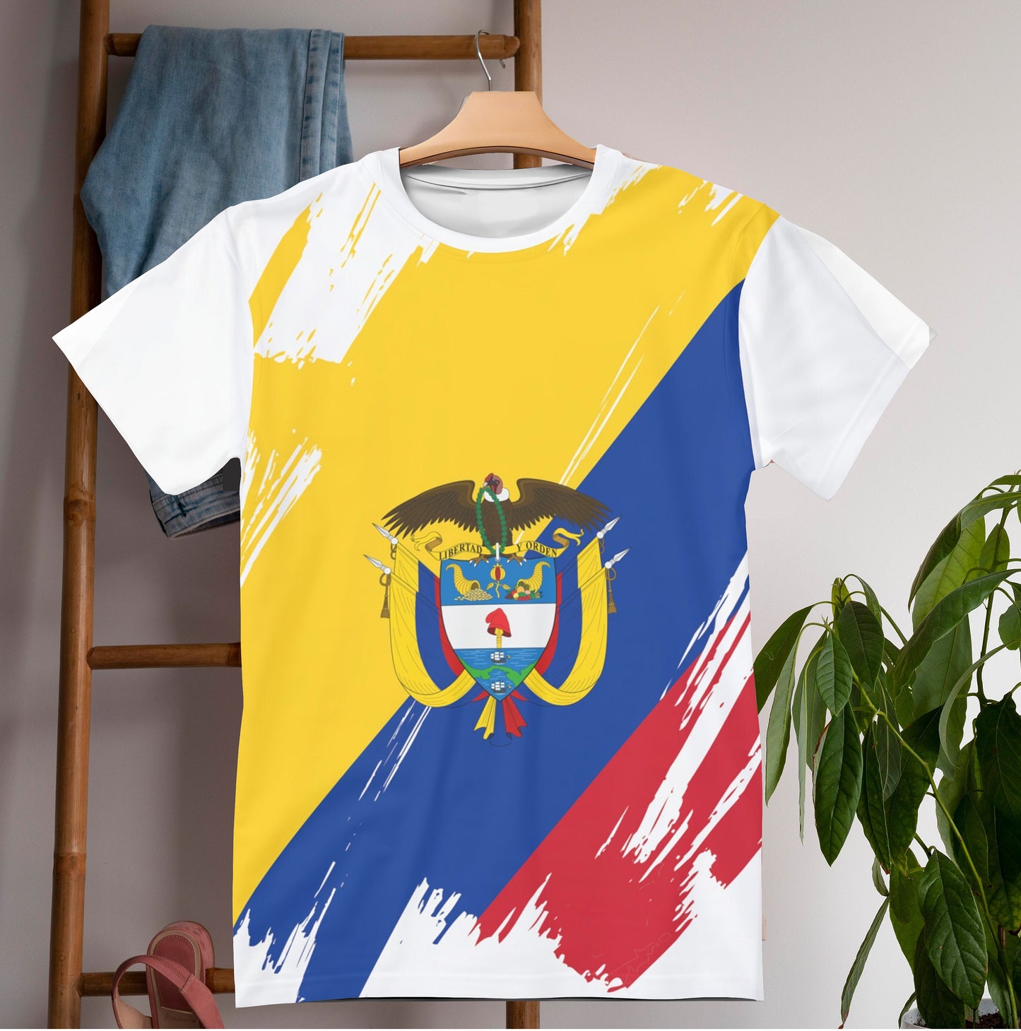 Colombia Flag T-shirt | Colombia T-shirt | All over print Unisex T-shirt with Colombia Flag