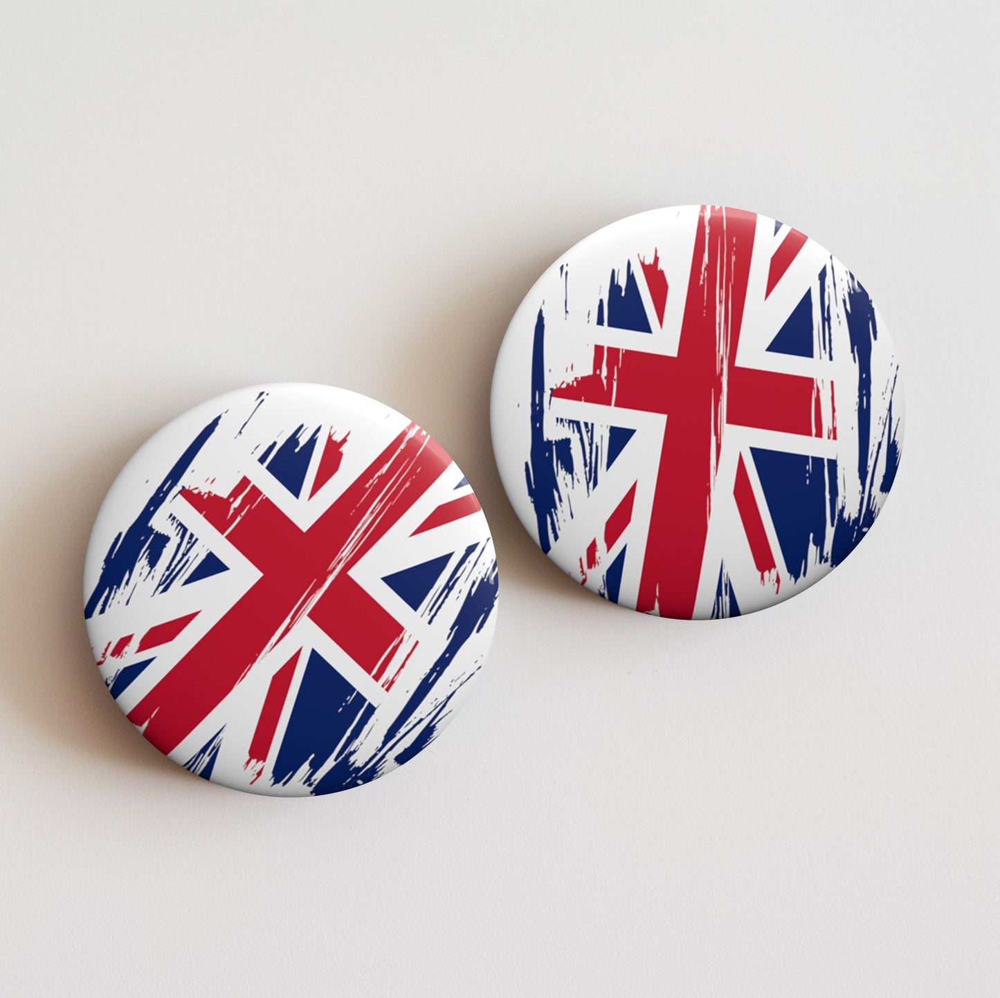 United Kingdom Flag Pin Button - Custom Pinback, Patriotic Campaign Buttons, Personalized Birthday Pins, Collectible Badge, Metal Pin