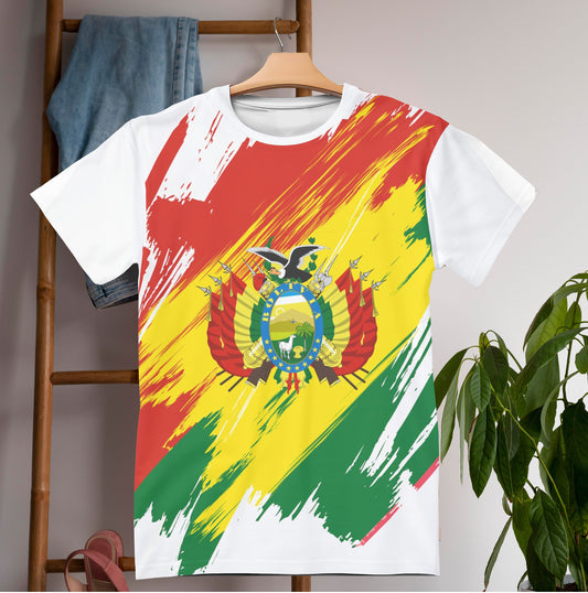 Bolivia Flag T-shirt | Bolivia T-shirt | All over print Unisex T-shirt with Bolivia Flag