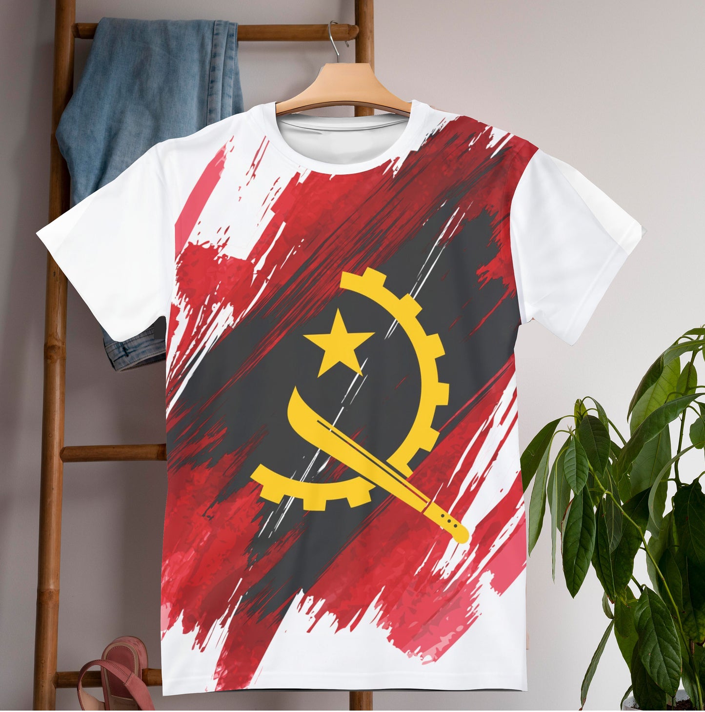 Angola Flag T-shirt | Angola T-shirt | All over print Unisex T-shirt with Angola Flag