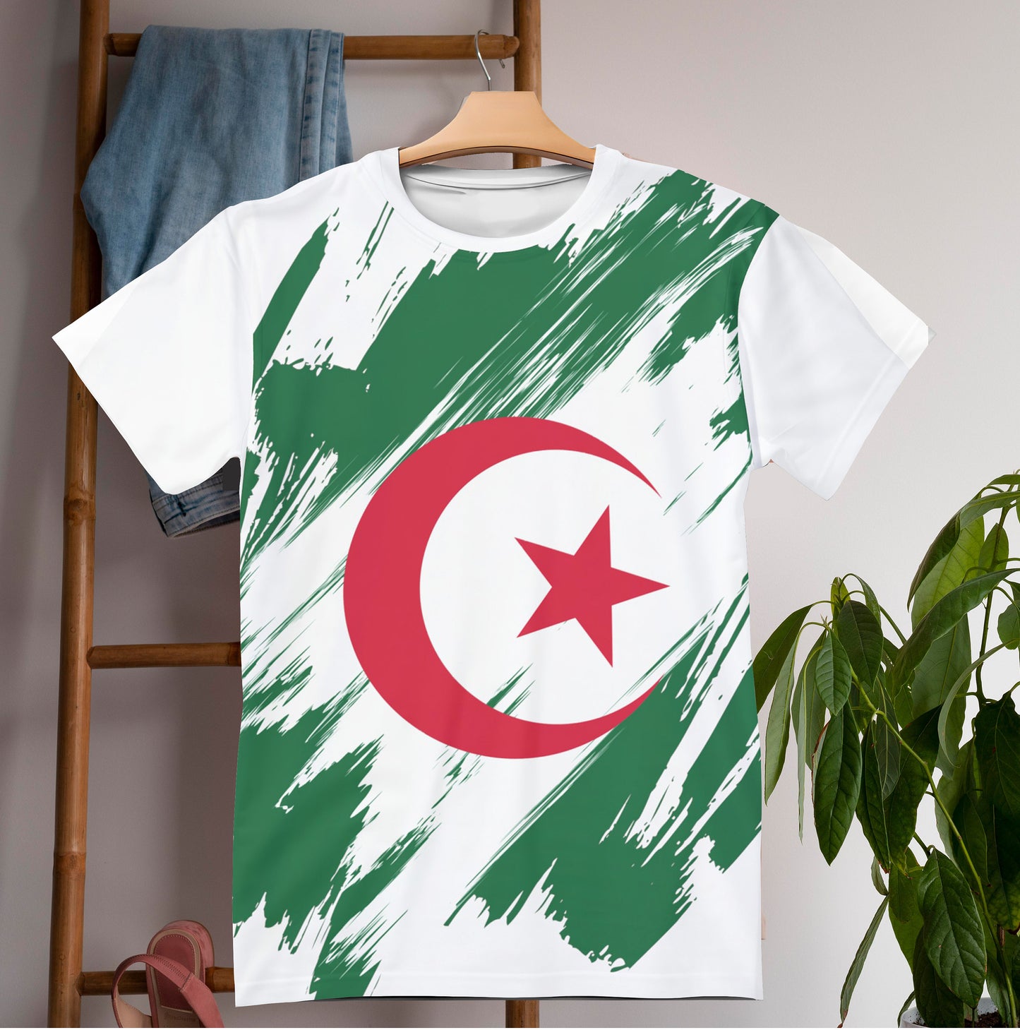 Algeria Flag T-shirt | Algeria T-shirt | All over print Unisex T-shirt with Algeria Flag