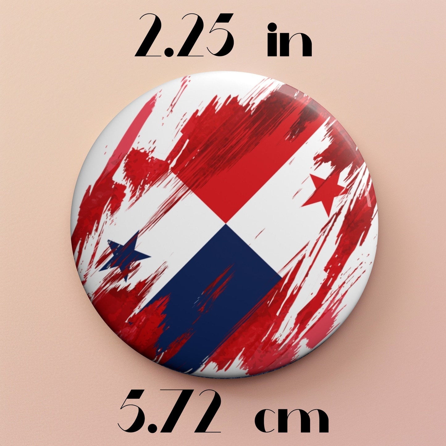 Panama Flag Pin Button - Custom Pinback, Patriotic Campaign Buttons, Personalized Birthday Pins, Collectible Badge, Metal Pin