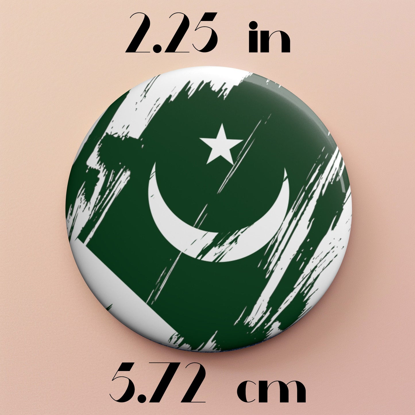 Pakistan Flag Pin Button - Custom Pinback, Patriotic Campaign Buttons, Personalized Birthday Pins, Collectible Badge, Metal Pin