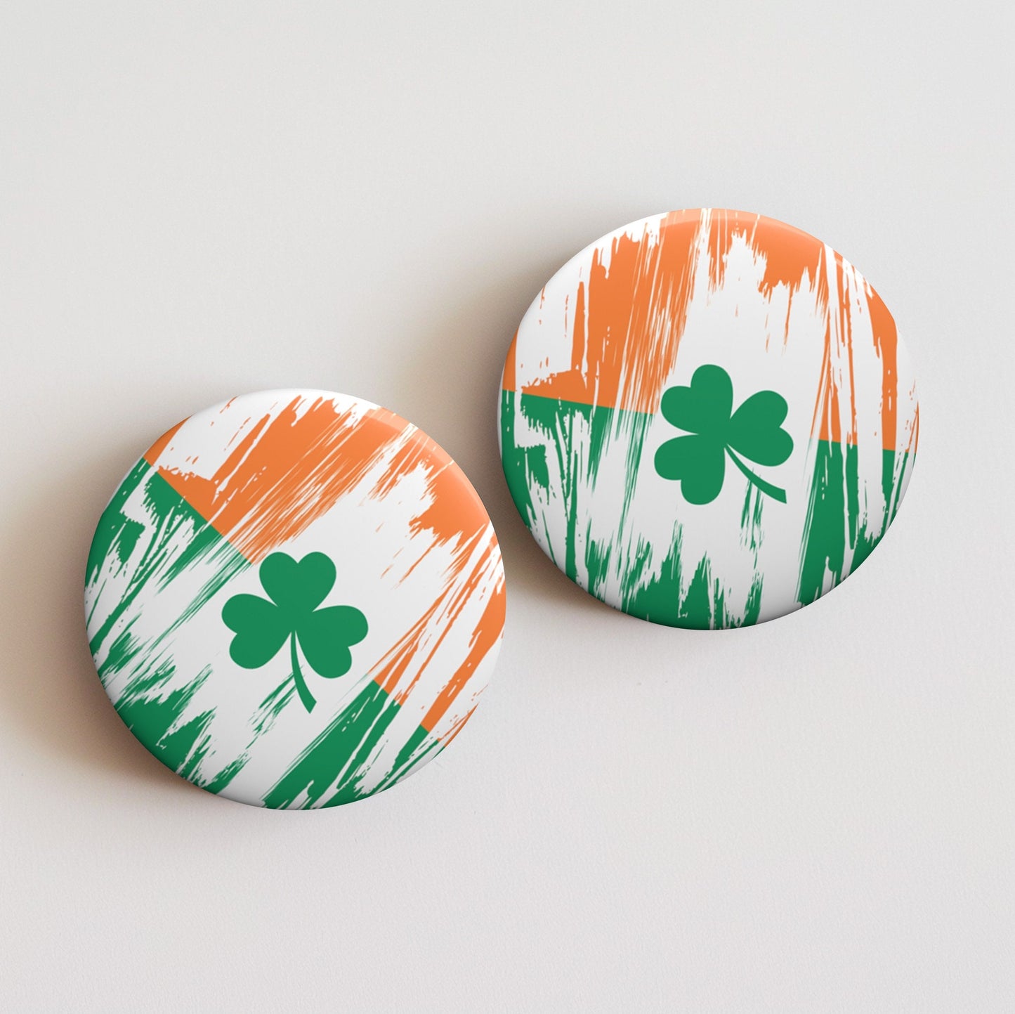 Ireland Flag Pin Button - Custom Pinback, Patriotic Campaign Buttons, Personalized Birthday Pins, Collectible Badge, Metal Pin