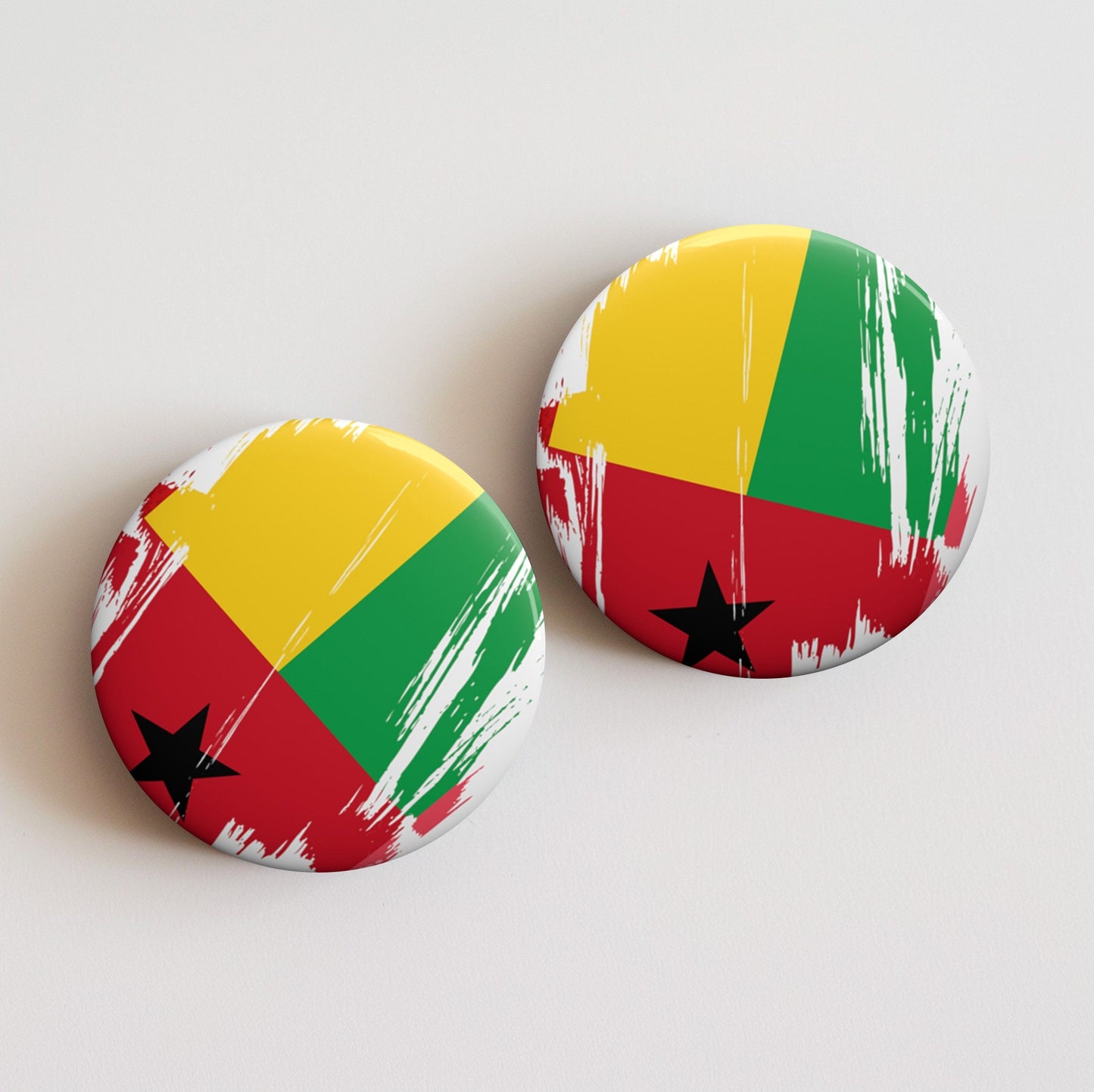 Guinea Flag Pin Button - Custom Pinback, Patriotic Campaign Buttons, Personalized Birthday Pins, Collectible Badge, Metal Pin