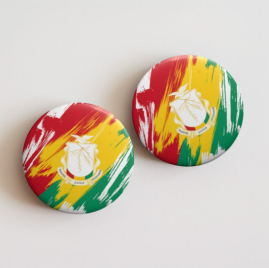 Guinea-Bissau Flag Pin Button - Custom Pinback, Patriotic Campaign Buttons, Personalized Birthday Pins, Collectible Badge, Metal Pin