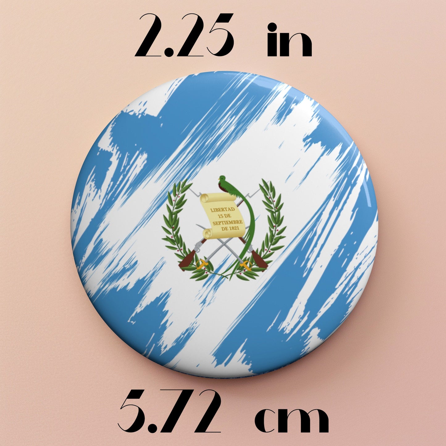 Guatemala Flag Pin Button - Custom Pinback, Patriotic Campaign Buttons, Personalized Birthday Pins, Collectible Badge, Metal Pin