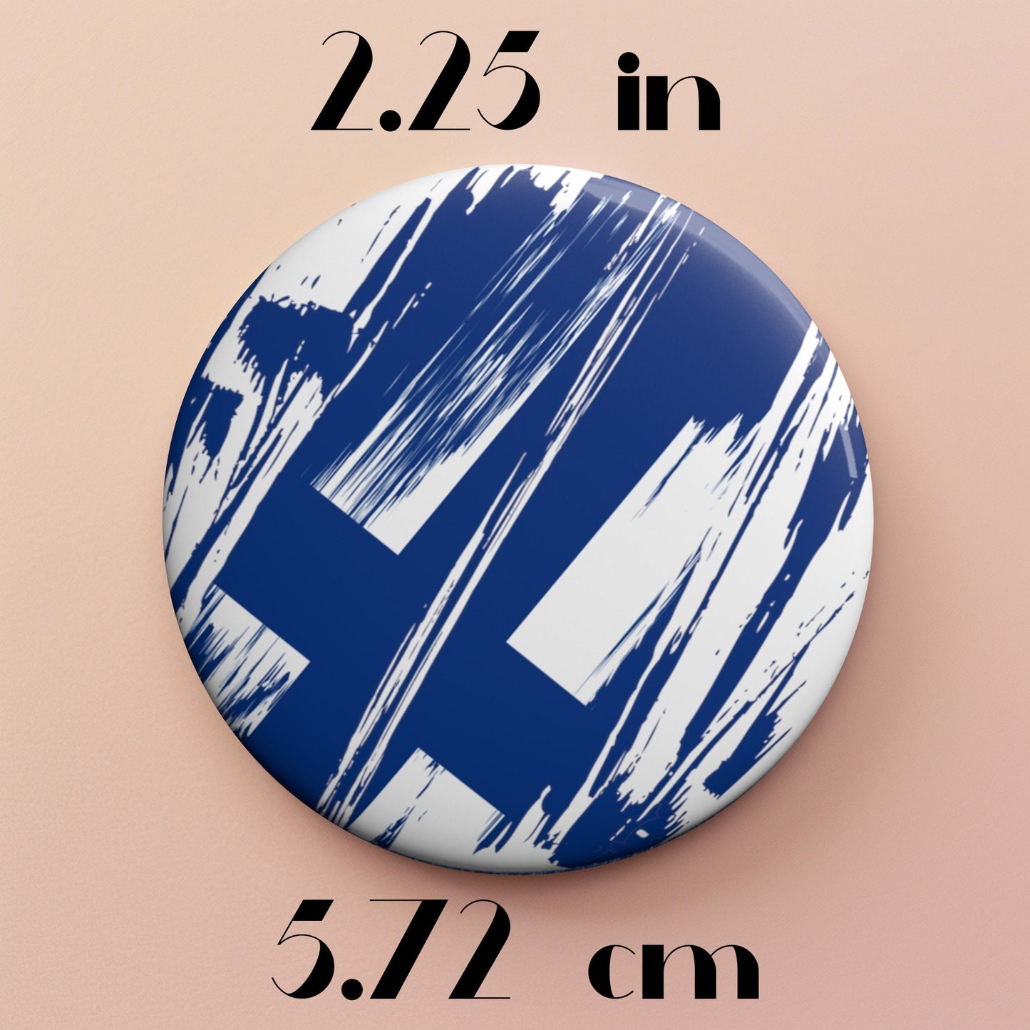 Finland Flag Pin Button - Custom Pinback, Patriotic Campaign Buttons, Personalized Birthday Pins, Collectible Badge, Metal Pin