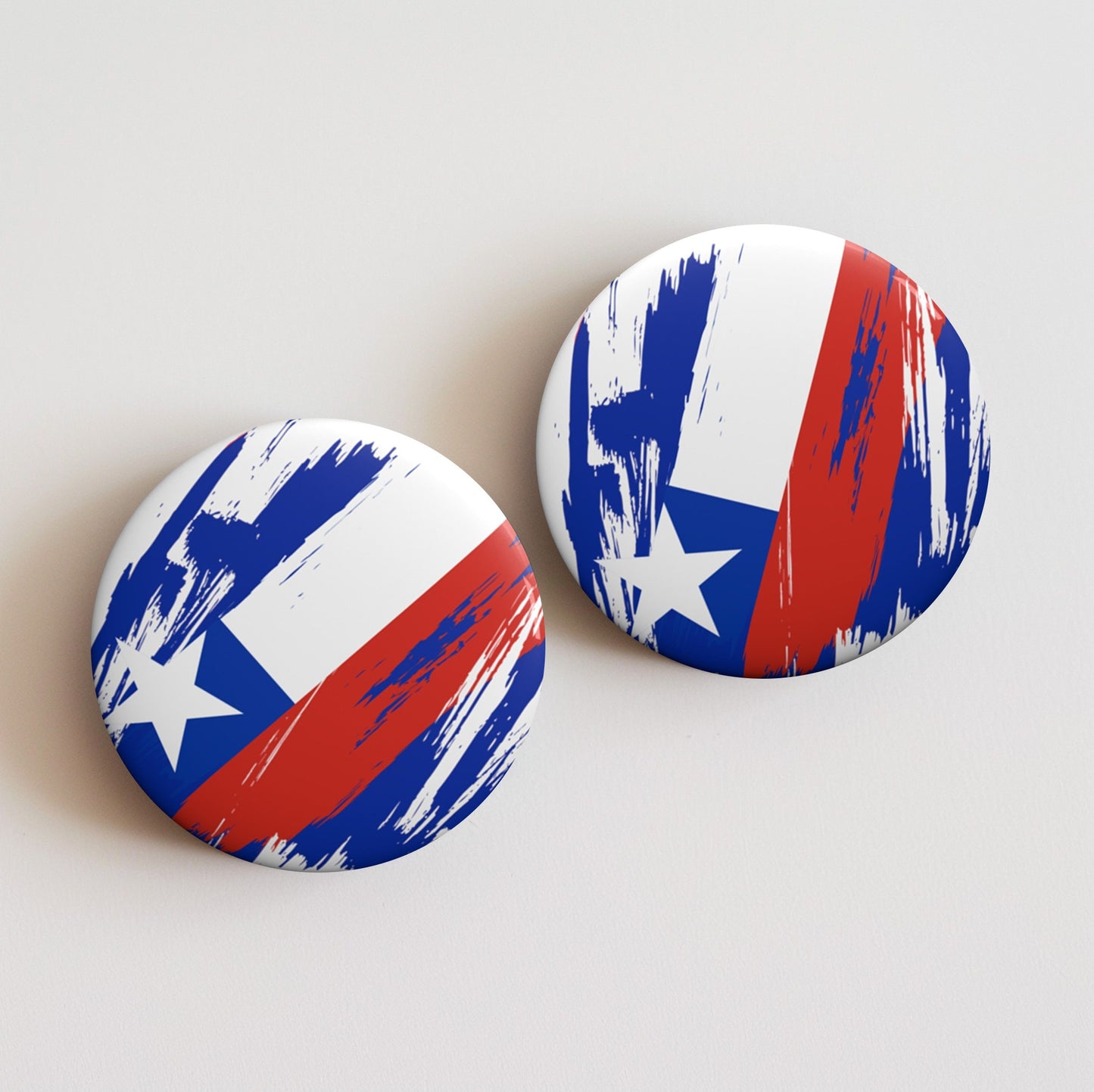 Chile Flag Pin Button - Custom Pinback, Patriotic Campaign Buttons, Personalized Birthday Pins, Collectible Badge, Metal Pin