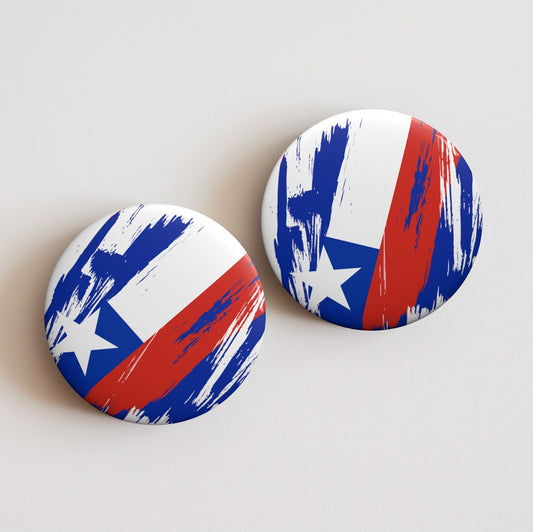 Chile Flag Pin Button - Custom Pinback, Patriotic Campaign Buttons, Personalized Birthday Pins, Collectible Badge, Metal Pin