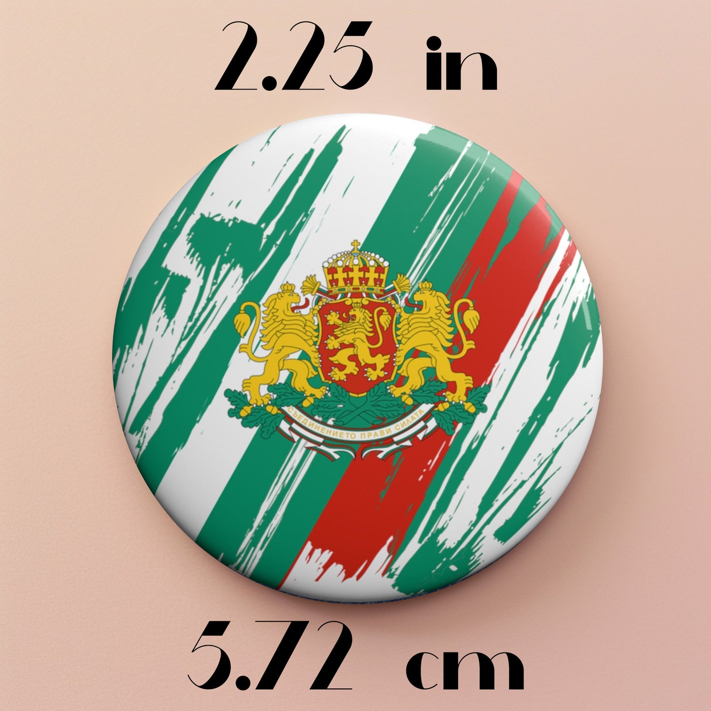 Bulgaria Flag Pin Button - Custom Pinback, Patriotic Campaign Buttons, Personalized Birthday Pins, Collectible Badge, Metal Pin